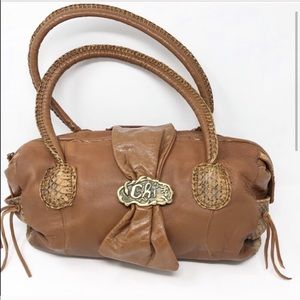 🔥Carlos Falchi Lambskin and Snakeskin Bag🔥